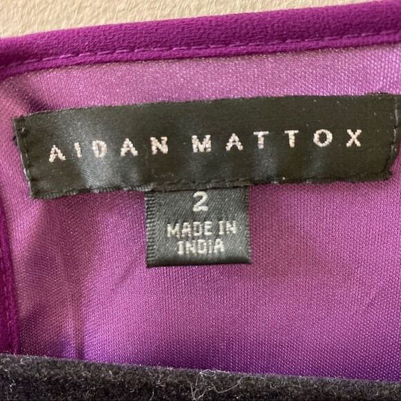 Aidan Mattox Beaded Mini Dress Sz 2 - Picture 7 of 7